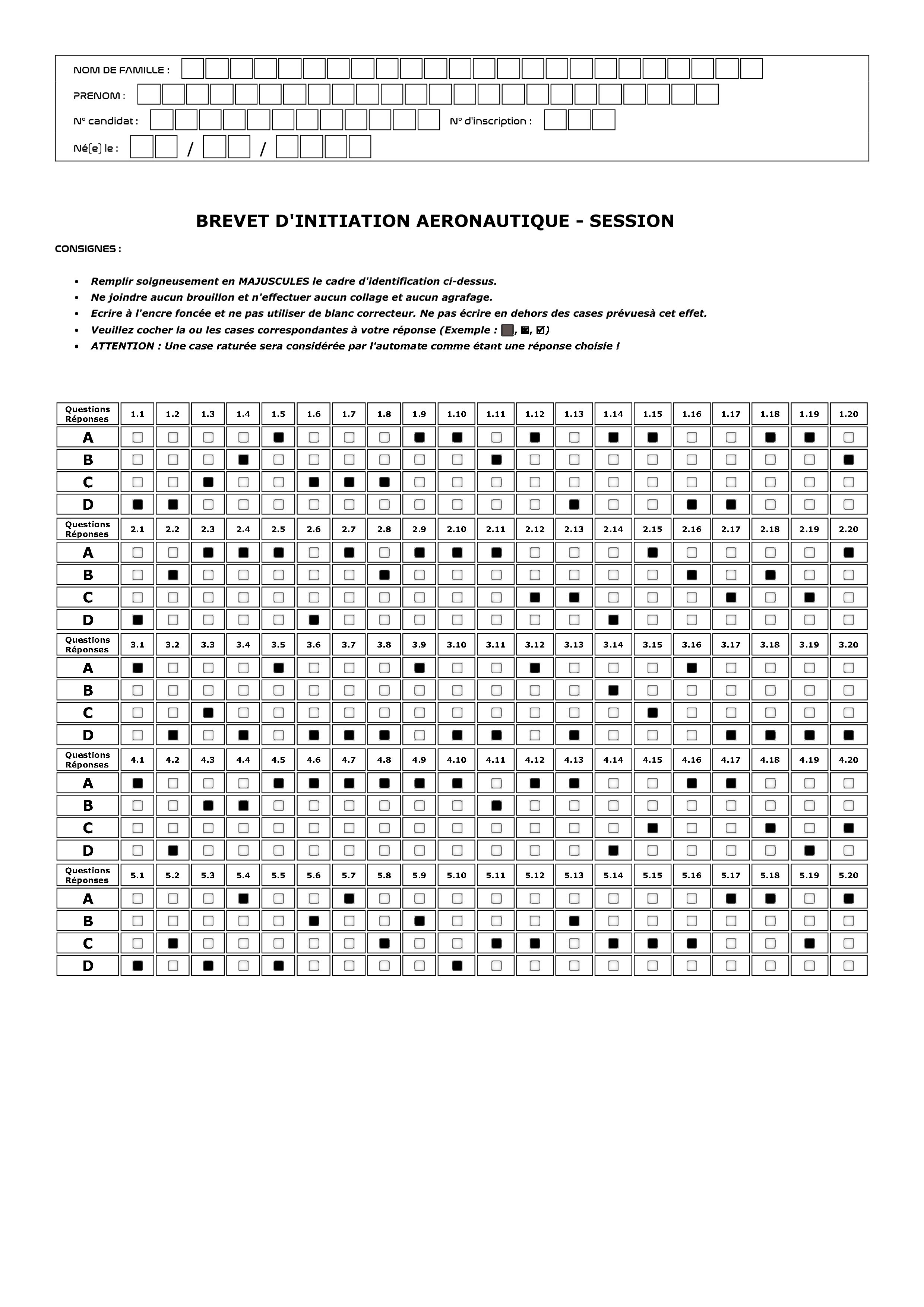 Correction BIA 2026 épreuve obligatoire
