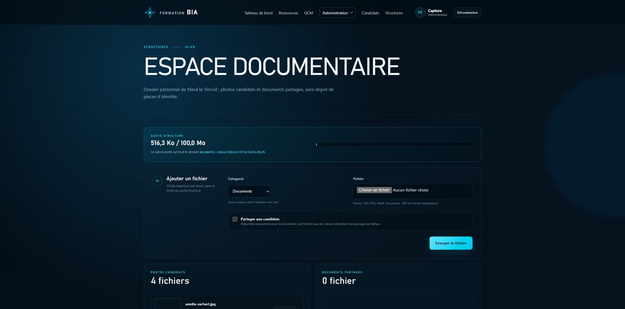 Espace documentaire de la structure NLVR